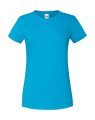 Dames T-shirt Iconic Fruit of the Loom 61-432-0 azure blue